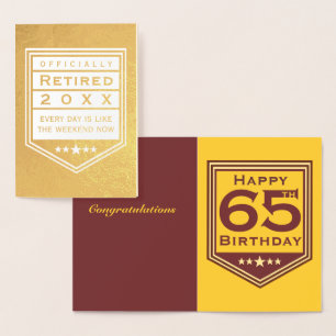 Officially Retired Foil Card