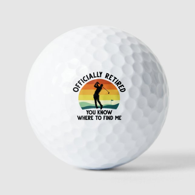 Officially Retired Golf Balls (Front)