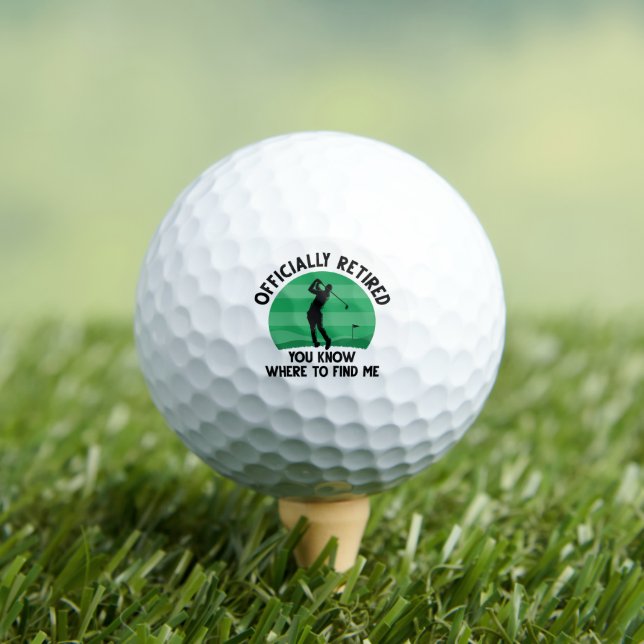 Officially Retired Golf Golf Balls (Insitu Tee)