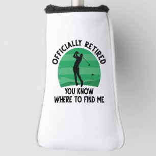 Officially Retired Golf Head Cover