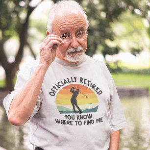 Officially Retired Golf T-Shirt