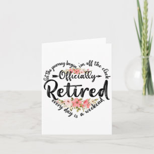 Officially Retired Heart Cute Retirement Gifts For Card