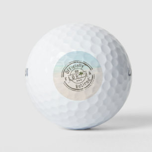 Officially Retired in Florida Tropical Beach Ocean Golf Balls