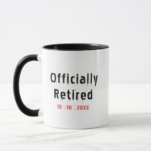 Officially Retired Mug - Custom Date Keepsake
