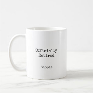 Officially Retired Personalized Coffee Mug