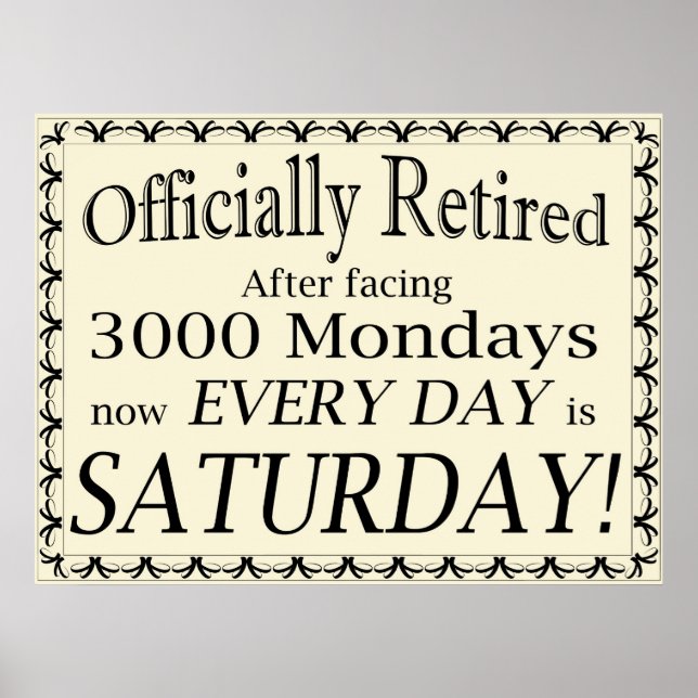 Officially Retired! Poster (Front)