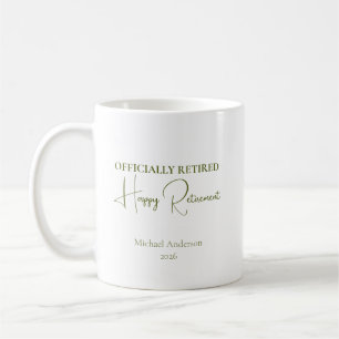 Officially Retired Retirement Gift Coffee Mug