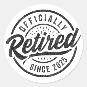 Officially Retired Since 2025 - Retirement 2025 Classic Round Sticker