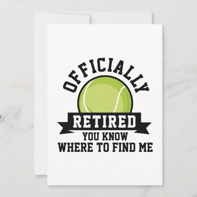 Officially Retired You Know Where To Find Me Thank You Card (Front)