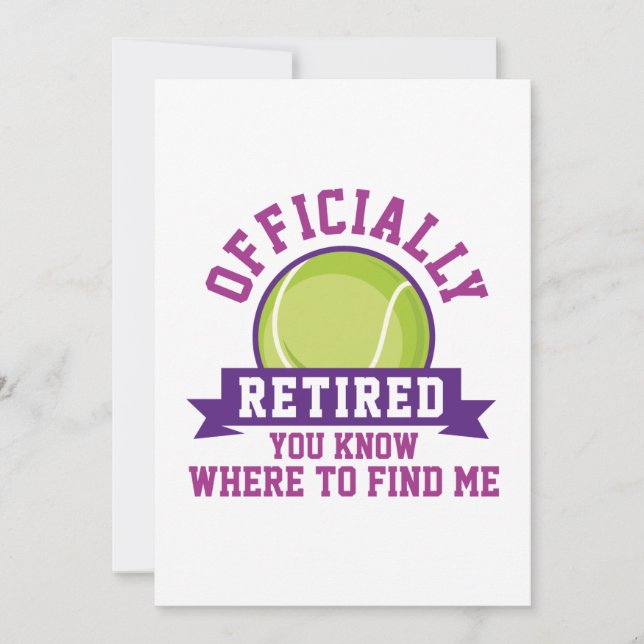 Officially Retired You Know Where To Find Me Thank You Card (Front)
