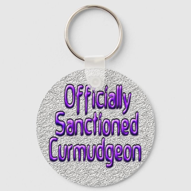 Officially Sanctioned Curmudgeon Key Ring (Front)