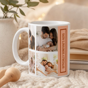 Officially Someone’s Hero First Father’s Day Photo Coffee Mug
