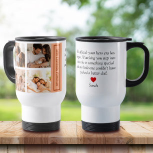 Officially Someone’s Hero First Father’s Day Photo Travel Mug