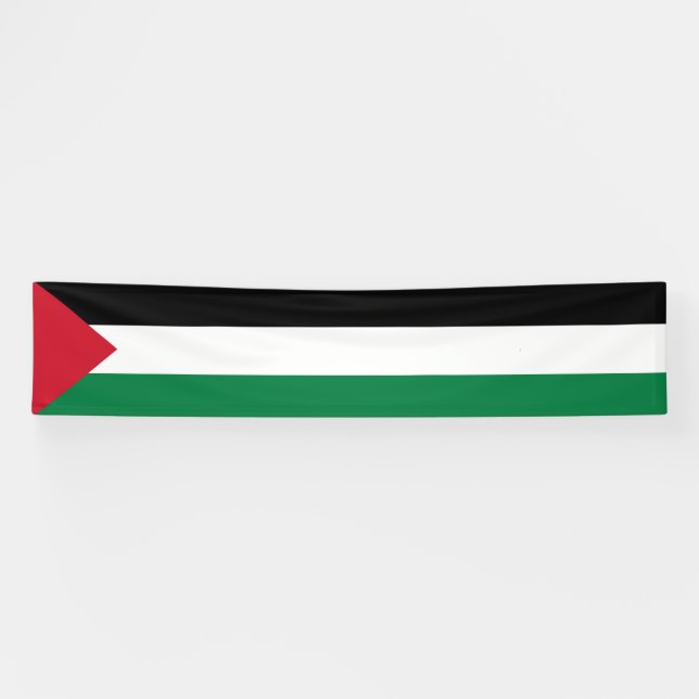officially the State of Palestine country flag  Banner (Horizontal)