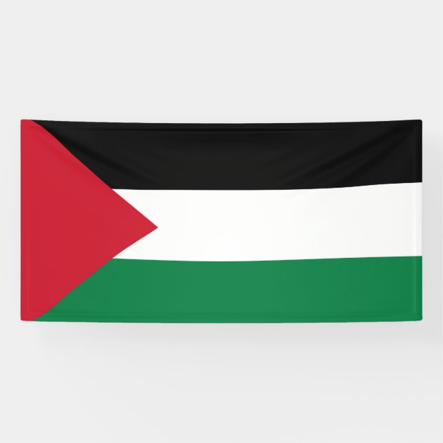 officially the State of Palestine country flag  Banner (Horizontal)
