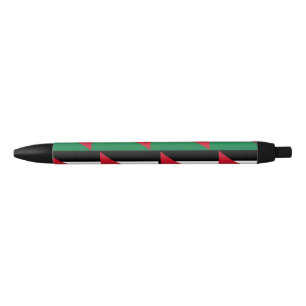 officially the State of Palestine country flag Black Ink Pen
