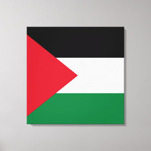officially the State of Palestine country flag  Canvas Print