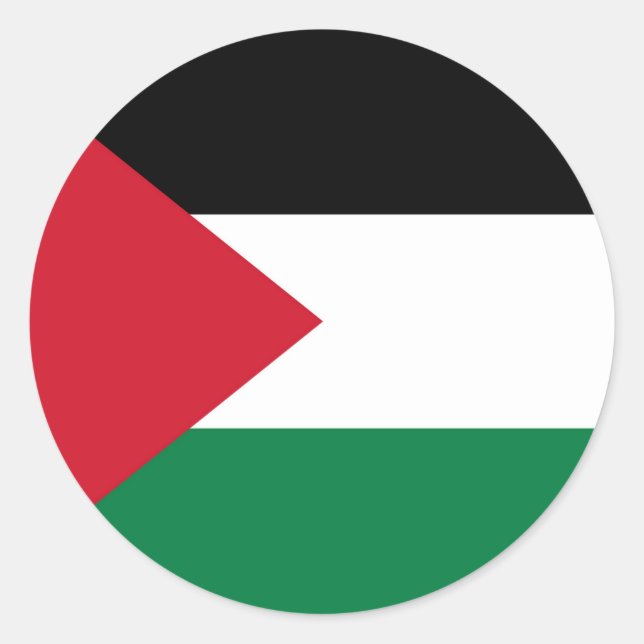 officially the State of Palestine country flag Classic Round Sticker (Front)