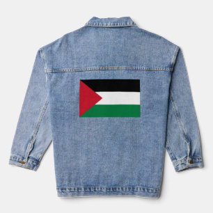 officially the State of Palestine country flag Denim Jacket