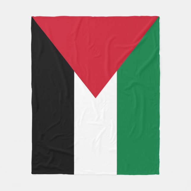 officially the State of Palestine country flag Fleece Blanket (Front)