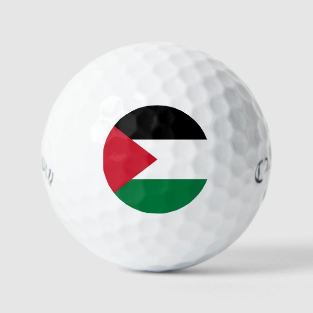 officially the State of Palestine country flag  Golf Balls (Front)
