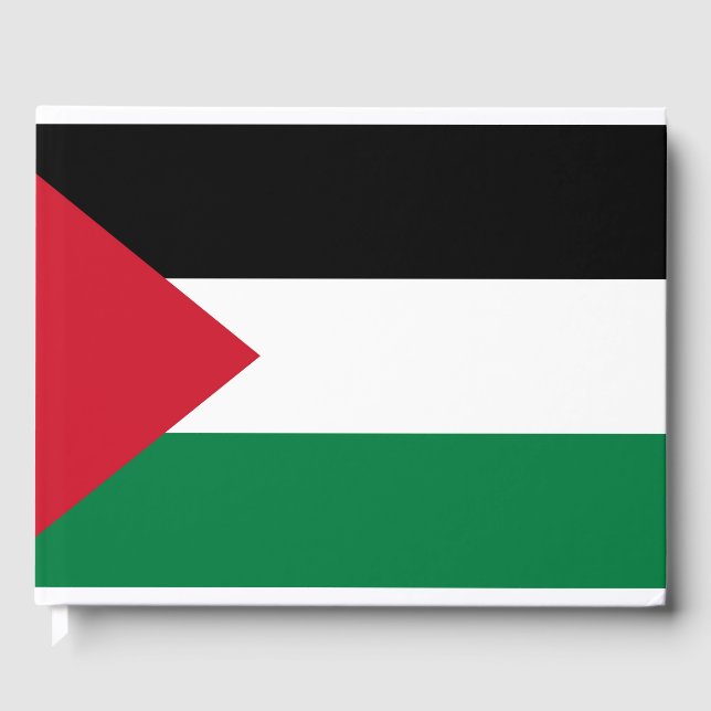 officially the State of Palestine country flag Guest Book (Front)