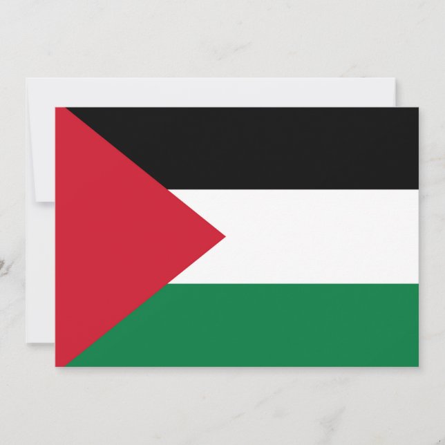 officially the State of Palestine country flag Invitation (Front)