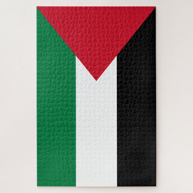 officially the State of Palestine country flag  Jigsaw Puzzle (Vertical)