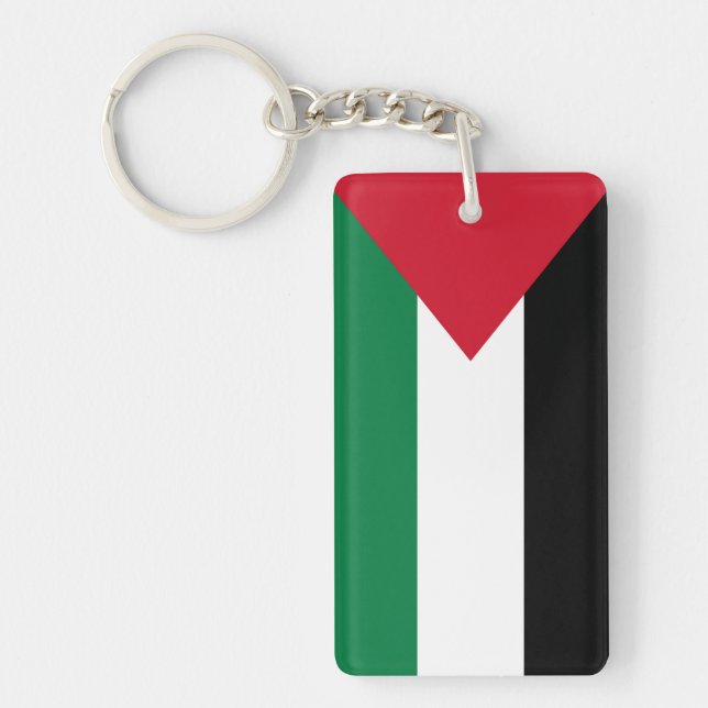 officially the State of Palestine country flag Key Ring (Front)