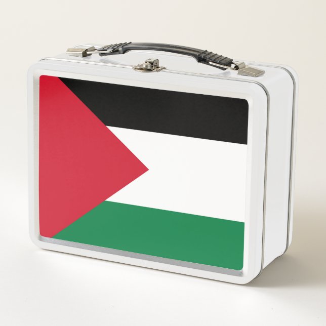 officially the State of Palestine country flag Metal Lunch Box (Front)