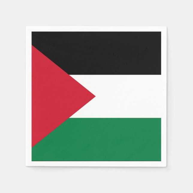 officially the State of Palestine country flag Napkin (Front)