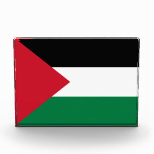 officially the State of Palestine country flag Photo Block