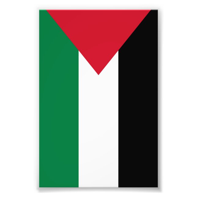 officially the State of Palestine country flag Photo Print (Front)