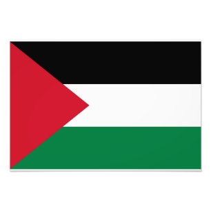 officially the State of Palestine country flag  Photo Print