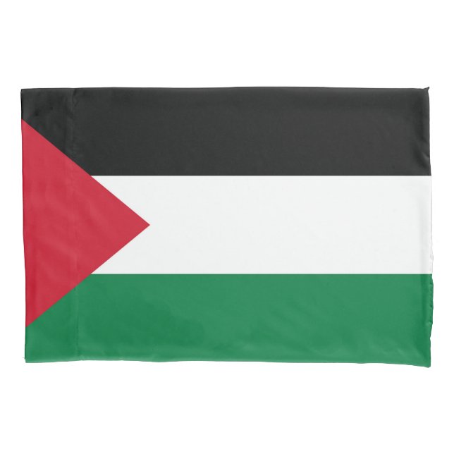 officially the State of Palestine country flag Pillowcase (Front)