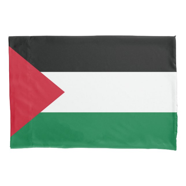 officially the State of Palestine country flag Pillowcase (Front)