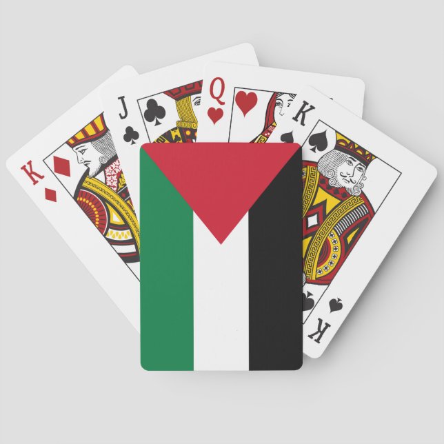 officially the State of Palestine country flag Playing Cards (Back)