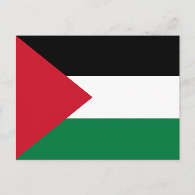 officially the State of Palestine country flag Postcard (Front)