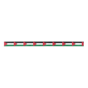 officially the State of Palestine country flag Satin Ribbon