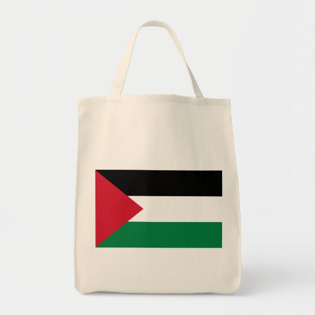 officially the State of Palestine country flag Tote Bag (Front)