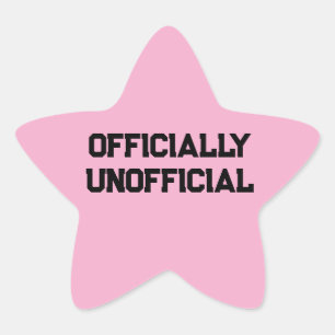 Officially Unofficial Star Sticker