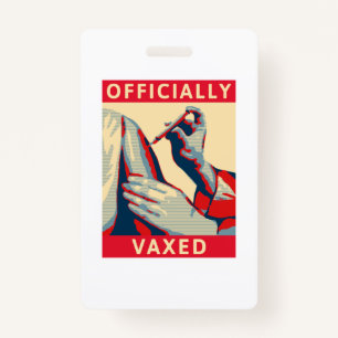 Officially Vaxed ID Badge