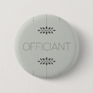 Officiant 6 Cm Round Badge