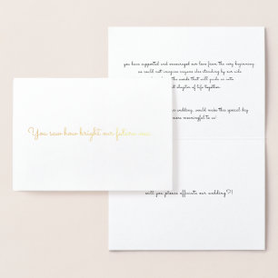 Officiant proposal card 