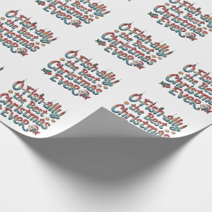 Offishally Best Christmas Ever Fishing Christmas  Wrapping Paper