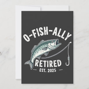 Offishally Retired est 2025 Fisher Dad Retirement Holiday Card