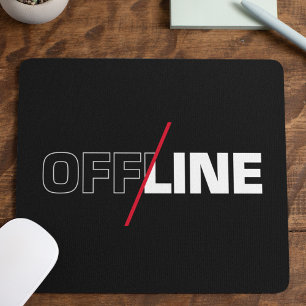 Offline Geek Humour Mouse Mat