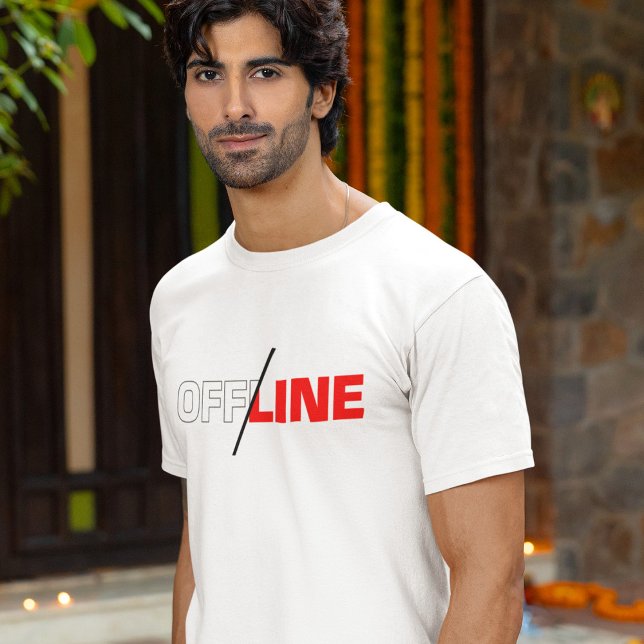 Offline | Geek Humour T-Shirt (Creator Uploaded)