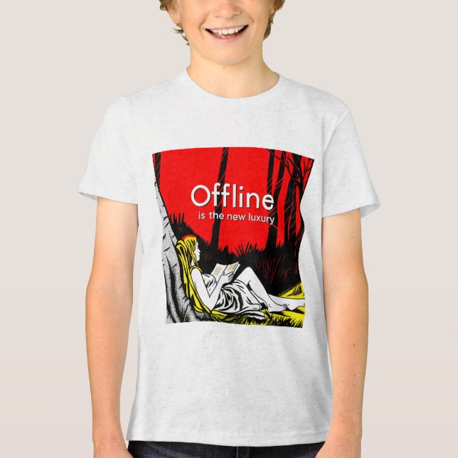 Offline Is The New Luxury Tri-Blend Shirt (Front)