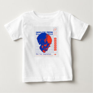 Offline Mode Barcode – Minimal & Aesthetic Baby T-Shirt